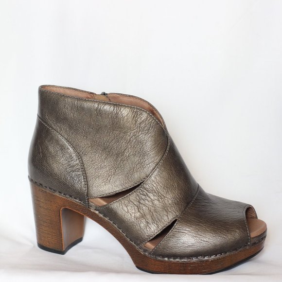 dansko peep toe bootie